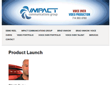 Tablet Screenshot of impactgroup.com